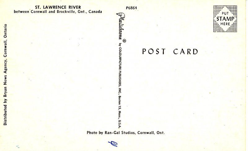 Canada - ON, Brockville to Cornwall. St. Lawrence River