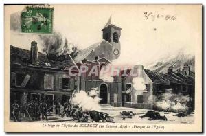 Old Postcard Militaria The headquarters of the & # 39eglise Bourget Fresco of...