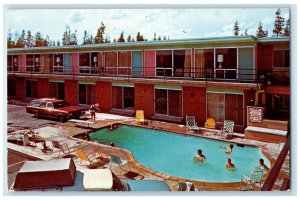 c1960's Desert Inn Motel West Yellowstone Montana MT Swimming Pool Postcard