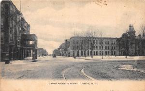 New York NY Postcard DUNKIRK Chautauqua County 06 CENTRAL AVENUE Winter Hotel 16