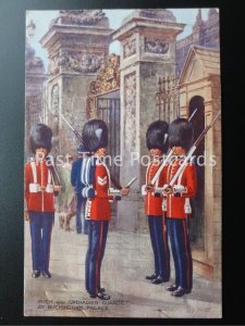c1934 - London: IRISH and Grenadier Guards at BUCKINGHAM PALACE