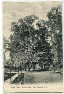 Seven Oaks Harrison Avenue East Orange New Jersey 1909 postcard