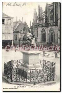 Old Postcard Quimper Statue Laennec