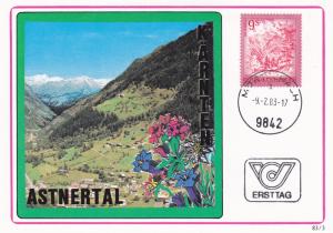 Austria Maximum Card 1983 FDP SC #1107 Asten Carinthia - Maxicard 83/3.