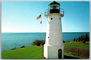 Warwick Neck Rhode Island 1975 Postcard Warwick Station Light House Lighthouse