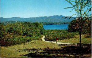 Ossipee Mountains Geneva Point Lake Winnipesaukee New Hampshire NH Postcard 