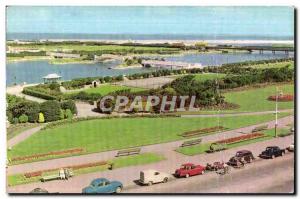 Old Postcard Southport Promenade and Lake