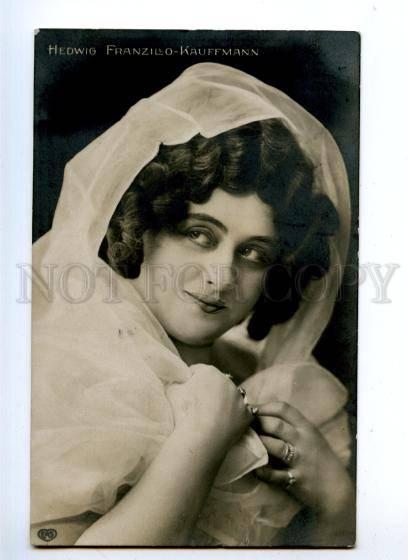 175390 Hedwig FRANZILLO-KAUFFMANN Opera Singer Vintage PHOTO