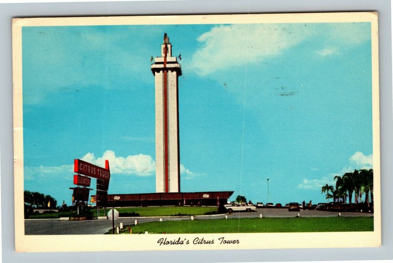 Clermont FL, The Citrus Tower, Chrome Florida c1964 Postcard