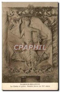 Postcard Old St Amour Bellevue Christ in Glory Altarpiece stone of the centur...