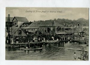 3144576 SAINT LUCIA Landing of Prince Albert of Castries Wharf