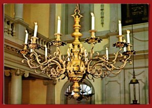 Rhode Island, Newport - Touro Synagogue - Chandelier - [RI-190X]