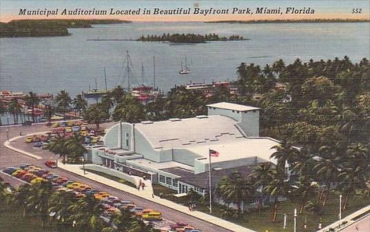 Municipal Auditorium Located In Beautiful Bayfront Park Miami Florida