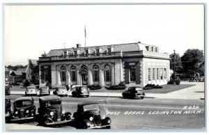 c1940's US Post Office View Ludington Michigan MI RPPC Photo Unposted Postcard