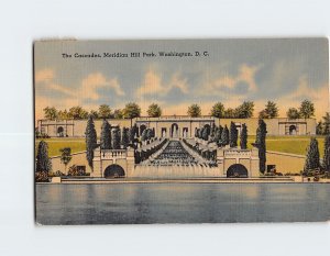 Postcard The Cascades, Meridian Hill Park, Washington, District of Columbia