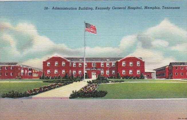 Tennessee Memphis Administration Building Kennedy General Hospital Curteich
