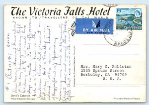 Devil's Cataract - Victoria Falls - Zimbabwe 4x6 Postcard