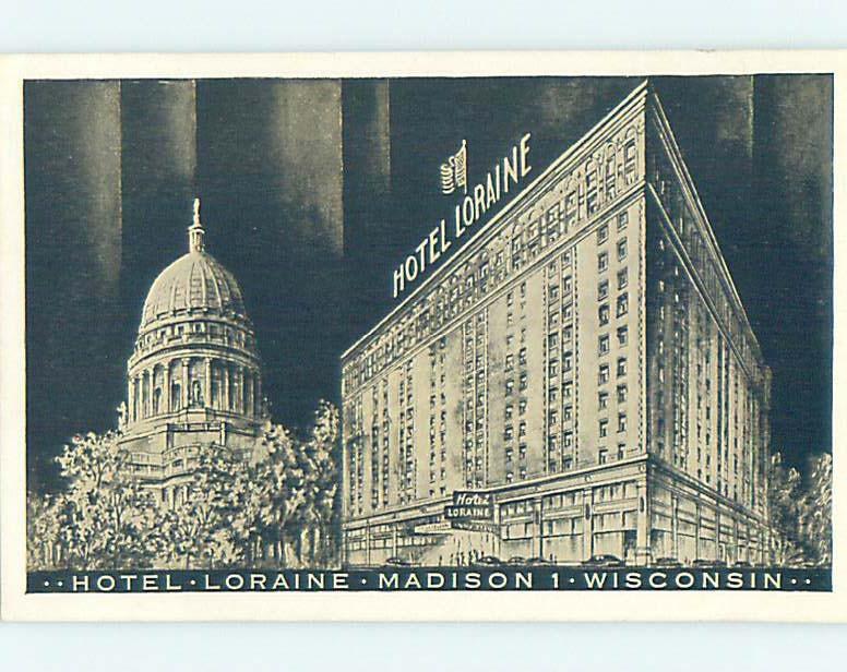 1940's HOTEL SCENE Madison Wisconsin WI H0483