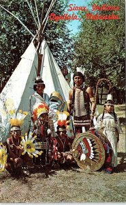 Postcard NATIVE INDIAN SCENE Ogallala Nebraska NE AI5702