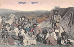Hungary Cziganyok Romani Nomad Camp Vintage Postcard AA110351