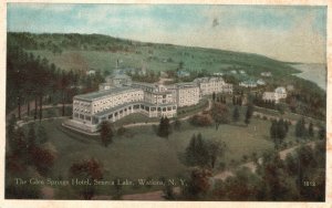 Vintage Postcard The Glen Springs Hotel Seneca Lake Watkins Glen New York NY