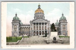 Des Moines Iowa State Capitol Postcard A26