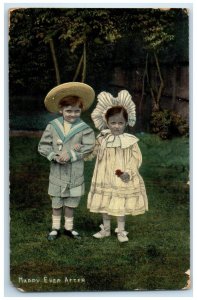 1908 Children Happy Ever After Lunenburg Nova Scotia NS Canada Antique Postcard