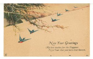 Greeting - Happy New Year  (glitter)