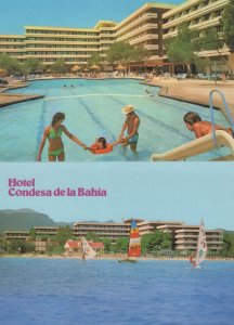 Swimming Pool & Sailing Boats Hotel Condesa De La Bahia Postcard