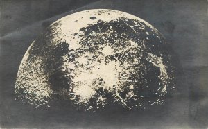 B580 Moon astronomical early lunar detailed surface photographic postcard