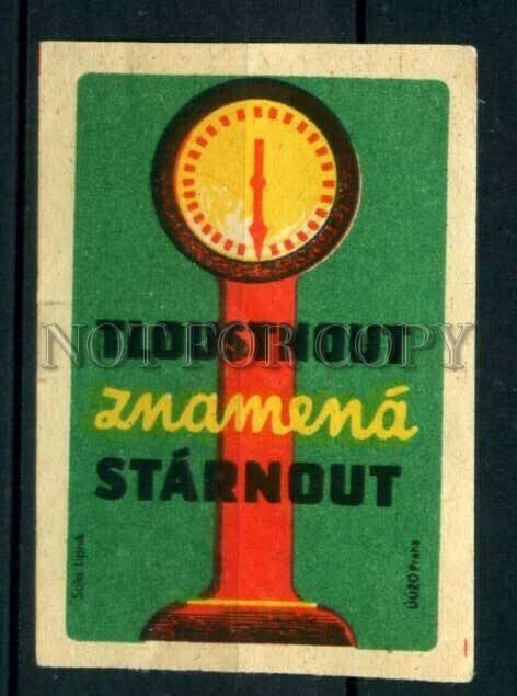 500813 Czechoslovakia ADVERTISING Vintage match label