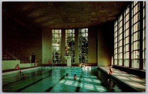 Oxford Ohio 1960s Postcard Miami University John Shaw Billings Natatorium Pool