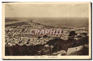 Old Postcard SETE General view