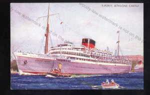 UC271 - Union Castle Liner - Athlone Castle - postcard