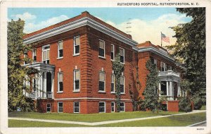 G74/ Rutherfordton North Carolina Postcard 1940 Rutherfordton Hospital