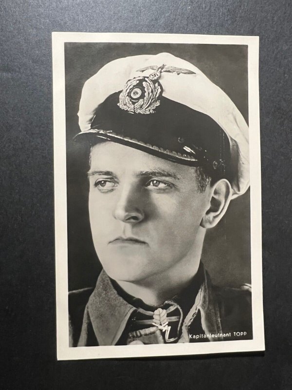 Mint Germany Postcard Navy Hoffman RPPC U Boat Commander Topp