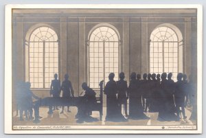 Paris~Napoleon Bonaparte & Pope Pius VII~1801 Concordat Signing~Silhouette Art