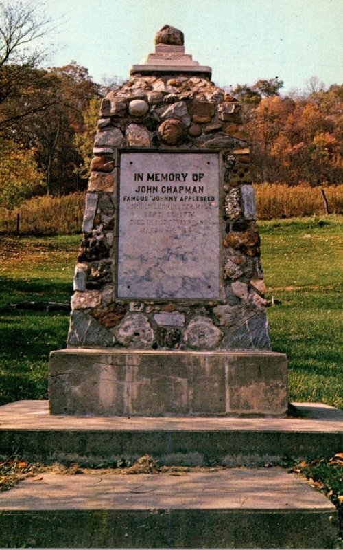 Ohio Caldwell Monument In Meory Of John Chapman Famous Johnny Appleseed