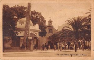 Las Palmas Canary Islands Spain Iglesia de San Telmo Vintage Postcard AA49273