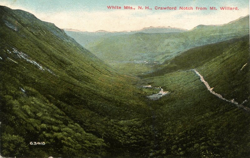 NH - Crawford Notch. View from Mt. Willard