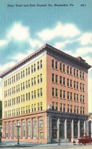 Dime Trust & Safe Deposit Company Shamokin Pennsylvania Landmark PA Postcard