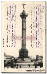 Old Postcard Paris Bastille