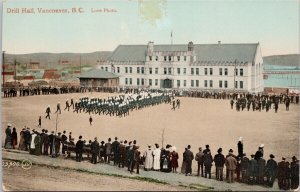 Drill Hall Vancouver BC British Columbia Soldiers Military Postcard H29 *as is