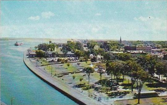 Michigan Marie General View Of Government Park From Administration Building T...