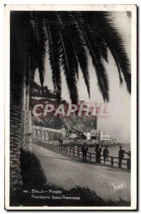 Postcard Old Balzi Rossi Frontiera Italo Francese