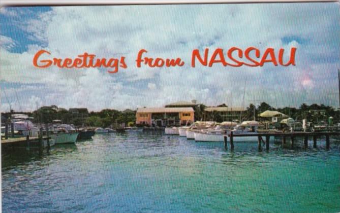 Bahamas Greetings From Nassau Showing The Nassau Yacht Haven