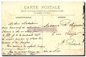 Old Postcard Paris L & # 39Hotel City and d & # 39Arcole Bridge