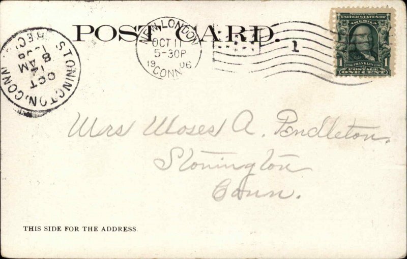 Groton Connecticut CT Avery Memorial c1905 Vintage Postcard