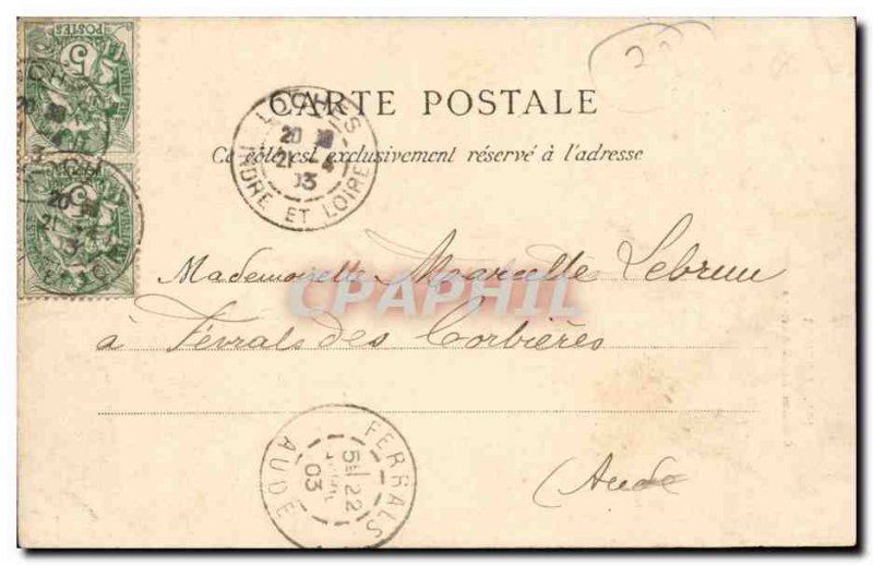 Loches Postcard Old Steeple St. Anthony