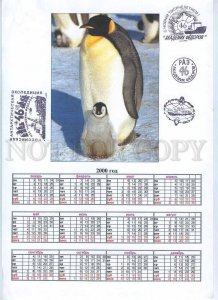 230840 Soviet Antarctic Station Mirniy CALENDAR penguin
